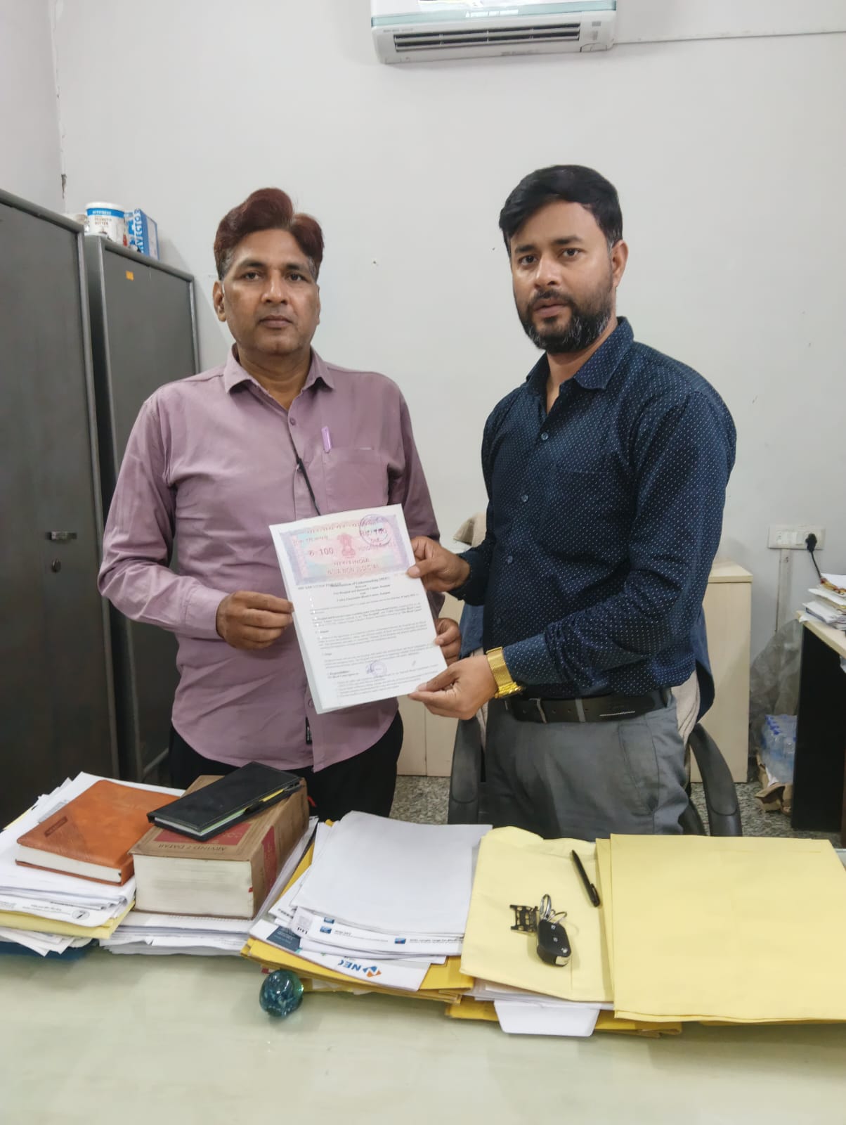 एक्सिस हॉस्पिटल एंड रिसर्च सेंटर और वादा चैरिटेबल ब्लड सेंटर के बीच समझौता