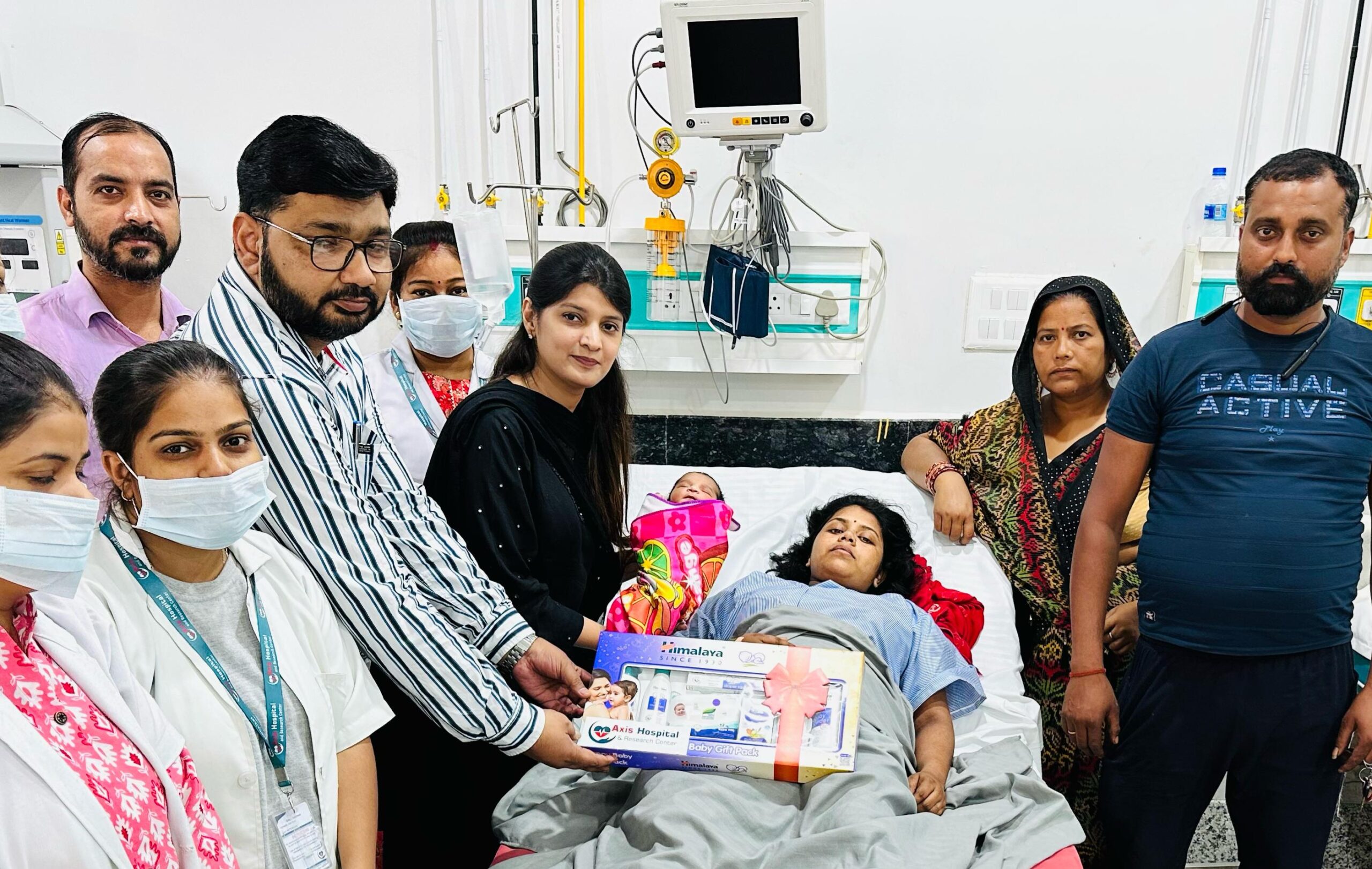 Axis Hospital में सफल प्रसव — स्वस्थ कन्या शिशु का जन्म