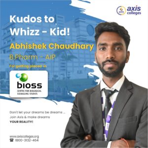 फार्मेसी के छात्र अभिषेक चौधरी को क्लिनिकल सर्विसेज&hellip;