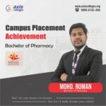 Axis Pharmacy Celebrates Placement Success of B.Pharm Student