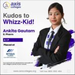 एक्सिस इंस्टीट्यूट ऑफ फार्मेसी की छात्रा अंकिता गौतम ने हासिल की